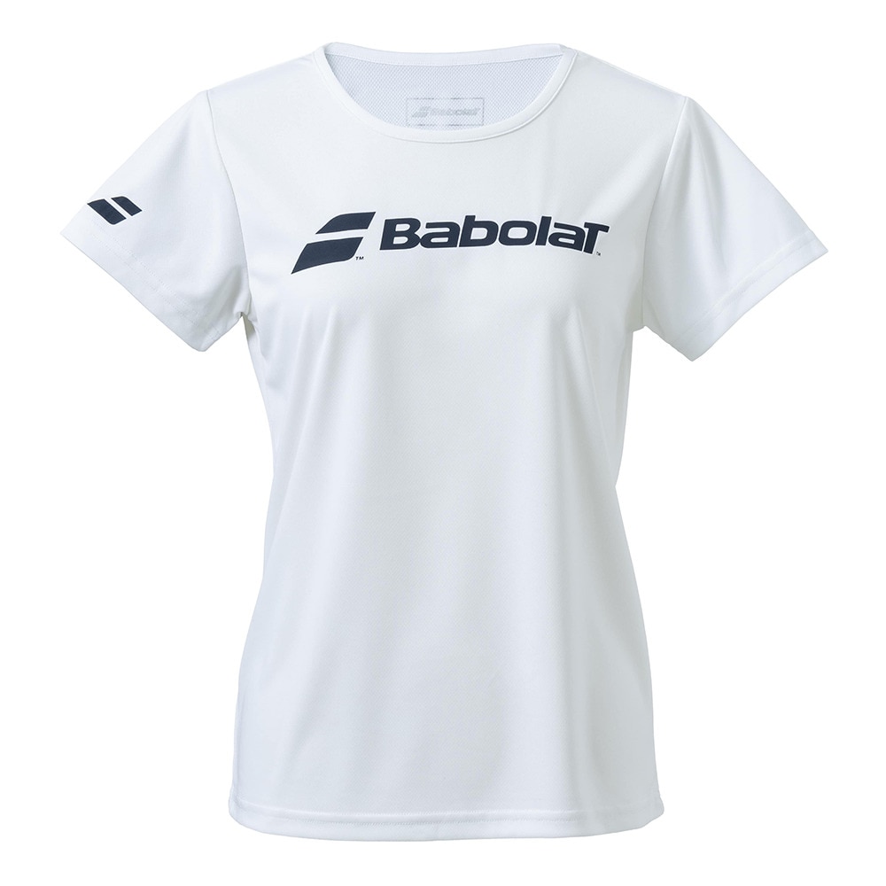 バボラ（BABOLAT）（レディース）テニスウェア レディース クラブ ショートスリーブ シャツ BWP4530C WH00