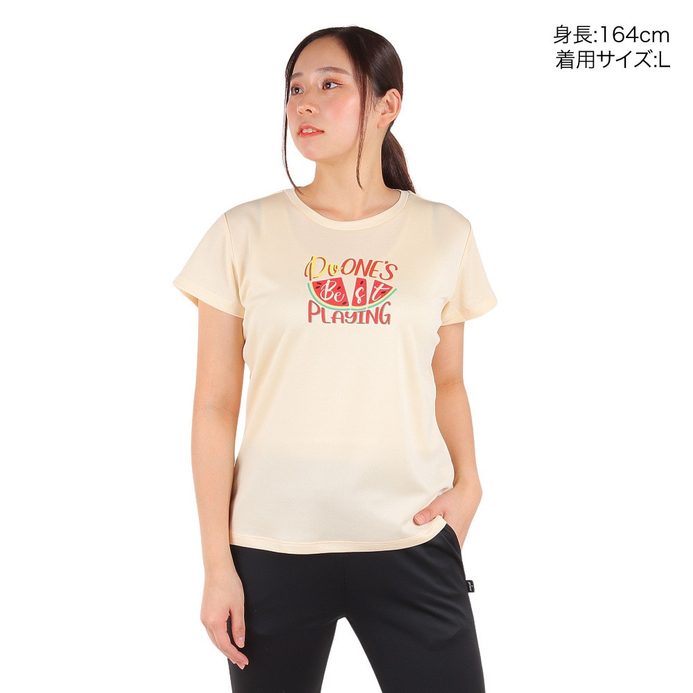 プリンス（PRINCE）（レディース）テニスウェア Tシャツ WS4058 069 CRM