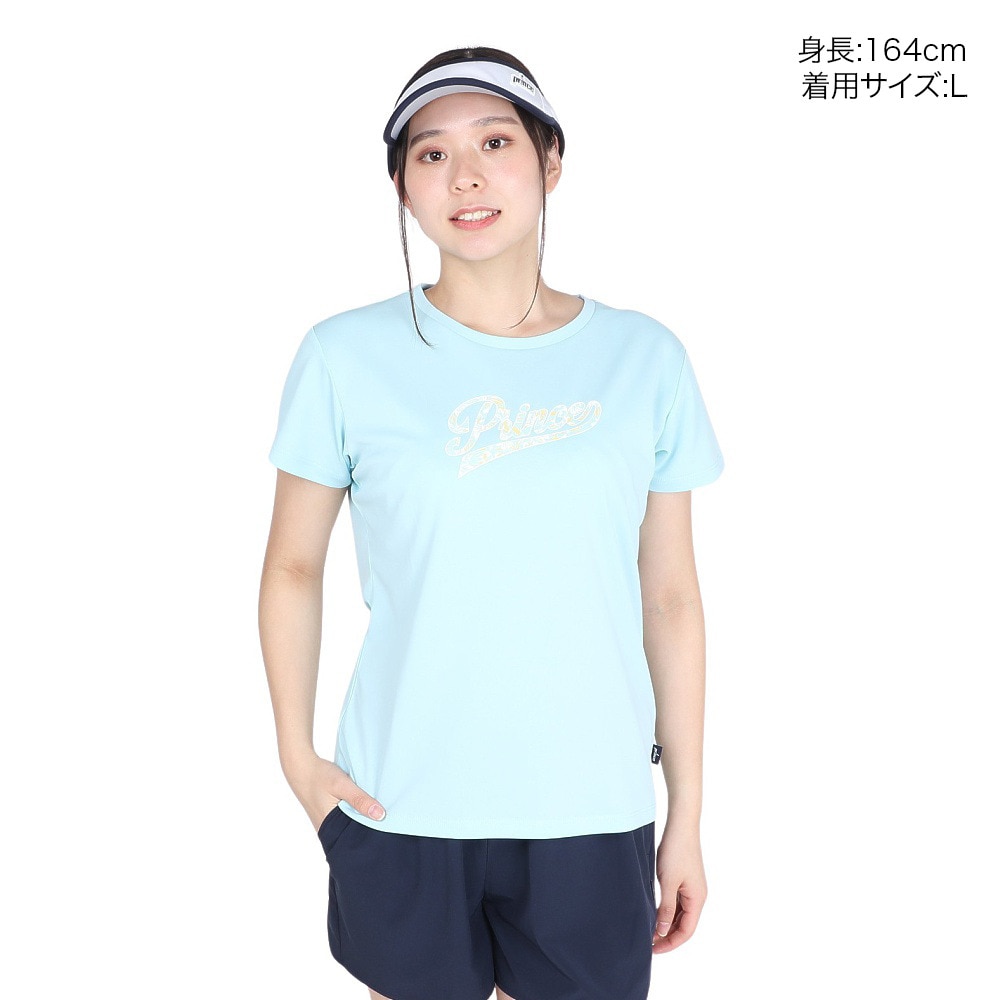 プリンス（PRINCE）（レディース）テニスウェア Tシャツ WS4066 125 SAX