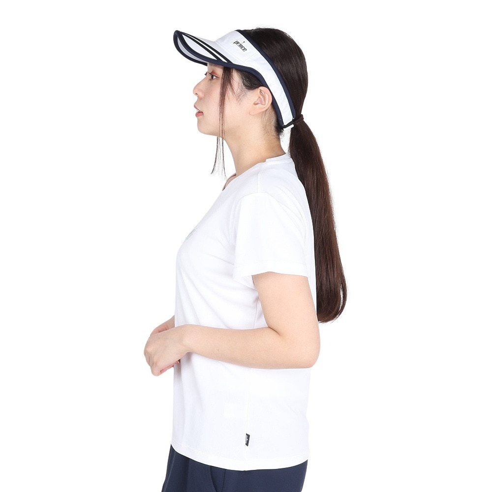 プリンス（PRINCE）（レディース）テニスウェア Tシャツ WS4066 146 WHT