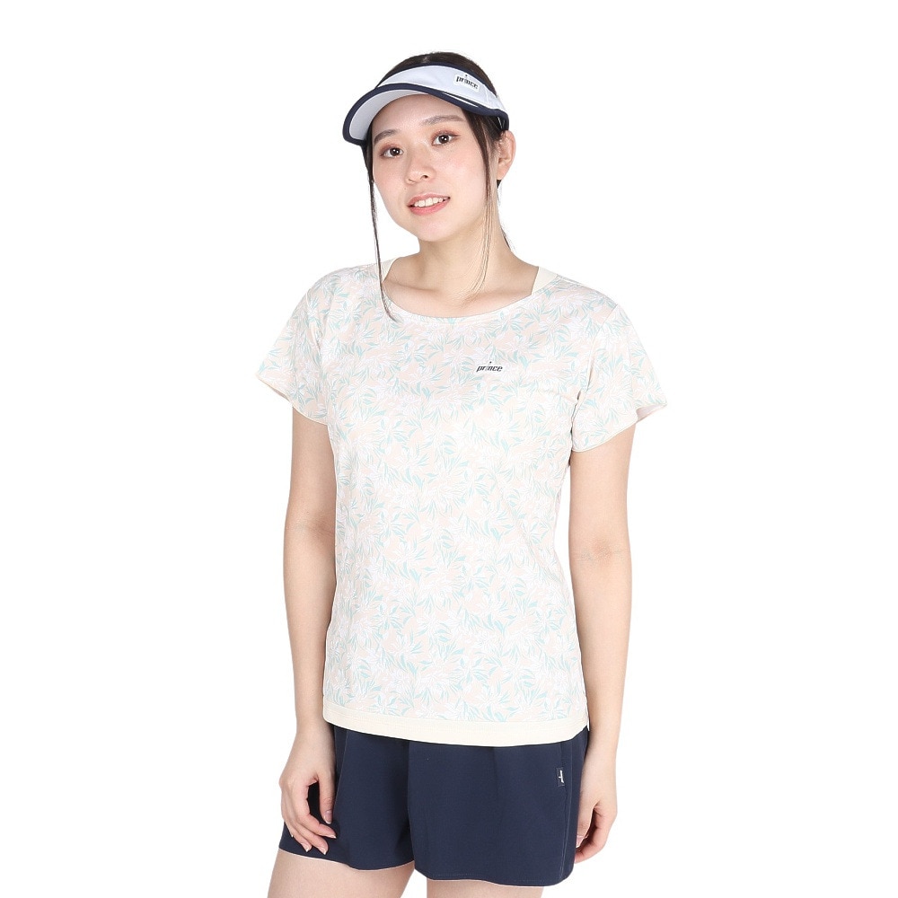 プリンス（PRINCE）（レディース）テニスウェア ゲームシャツ WS4067 069 CRM