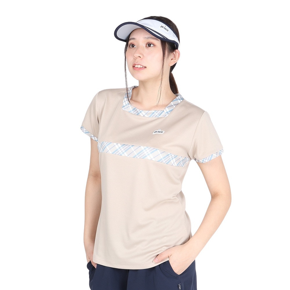 プリンス（PRINCE）（レディース）テニスウェア ゲームシャツ WS4071 040 BEI