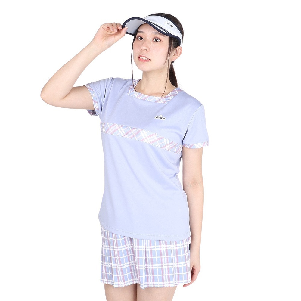 プリンス（PRINCE）（レディース）テニスウェア ゲームシャツ WS4071 134 LAV