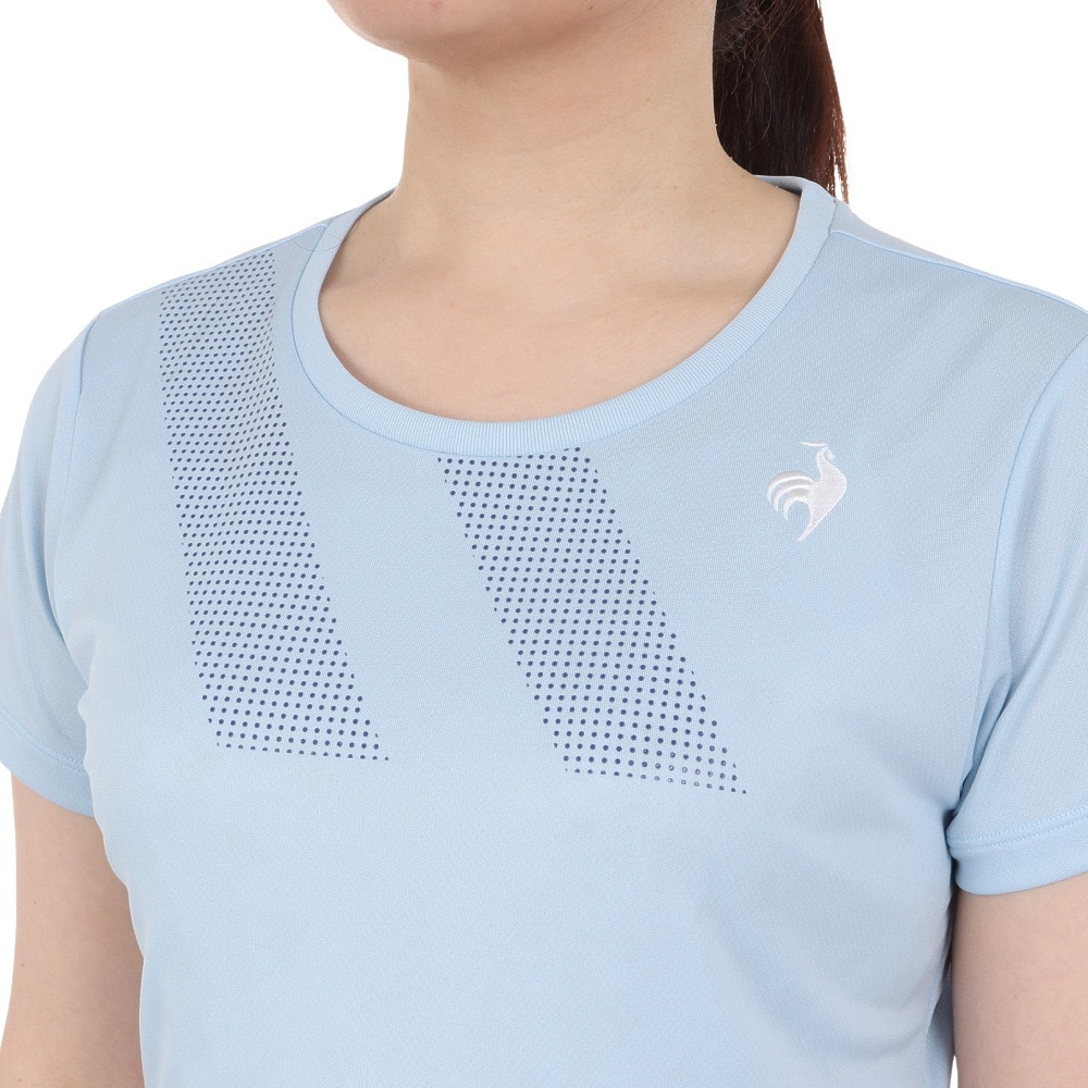 ルコックスポルティフ（lecoqsportif）（レディース）テニスウェア レディース ソレイユ ゲームシャツ QTWVJA90 SA 速乾