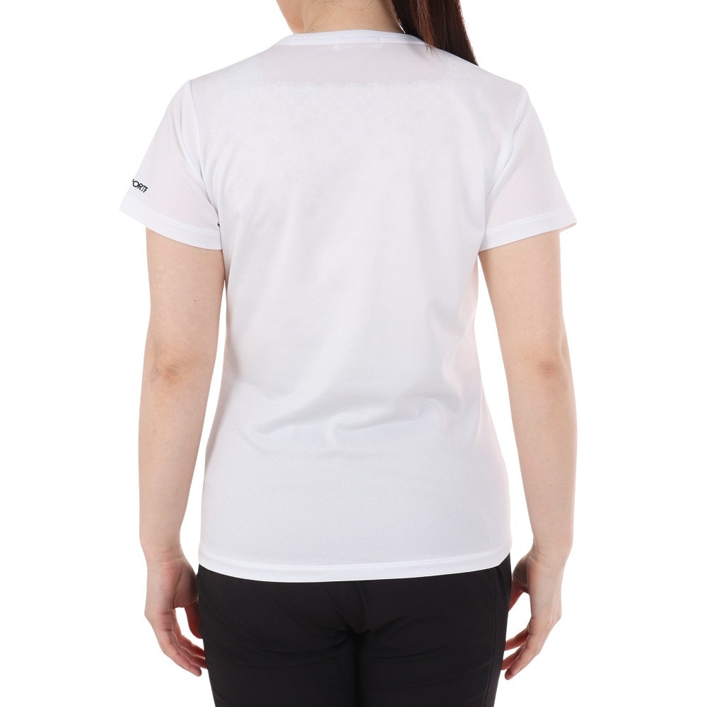 ルコックスポルティフ（lecoqsportif）（レディース）テニスウェア レディース ソレイユ ゲームシャツ QTWVJA90 WH 速乾