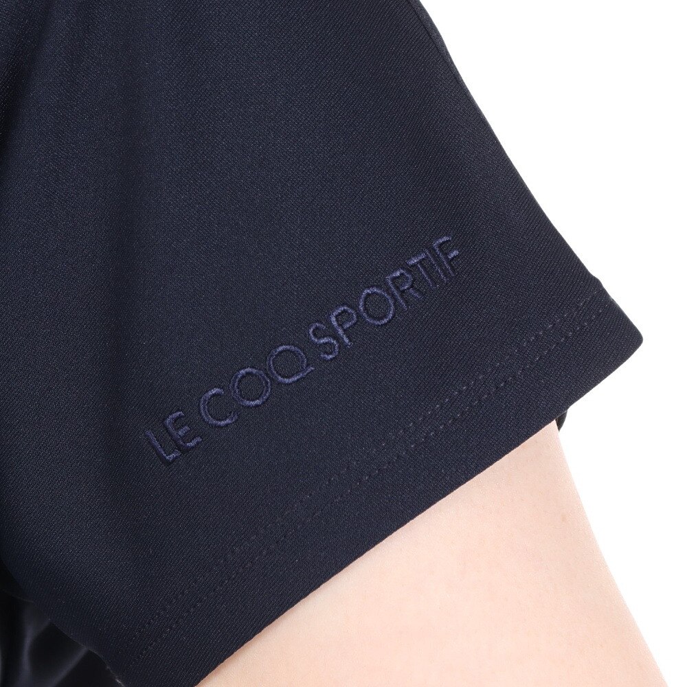 ルコックスポルティフ（lecoqsportif）（レディース）テニスウェア レディース サンスクリーンゲームシャツ QTWXJA07 NV