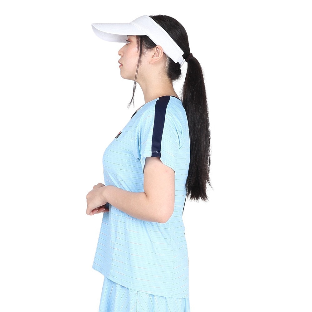 フィラ（FILA）（レディース）テニスウェア レディース ゲームシャツ レインボー VL2801-10