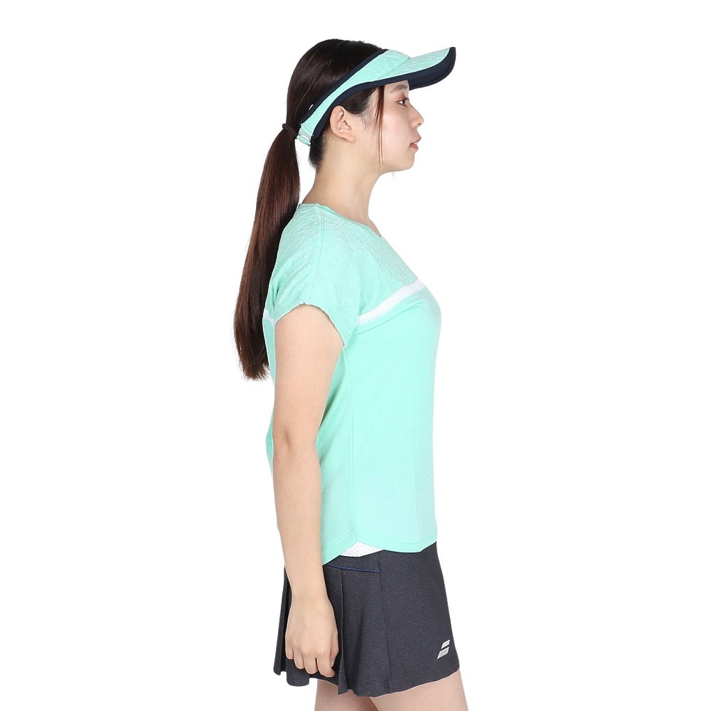 バボラ（BABOLAT）（レディース）テニスウェア PURE 半袖シャツ ショートスリーブ BWG4375-GR00