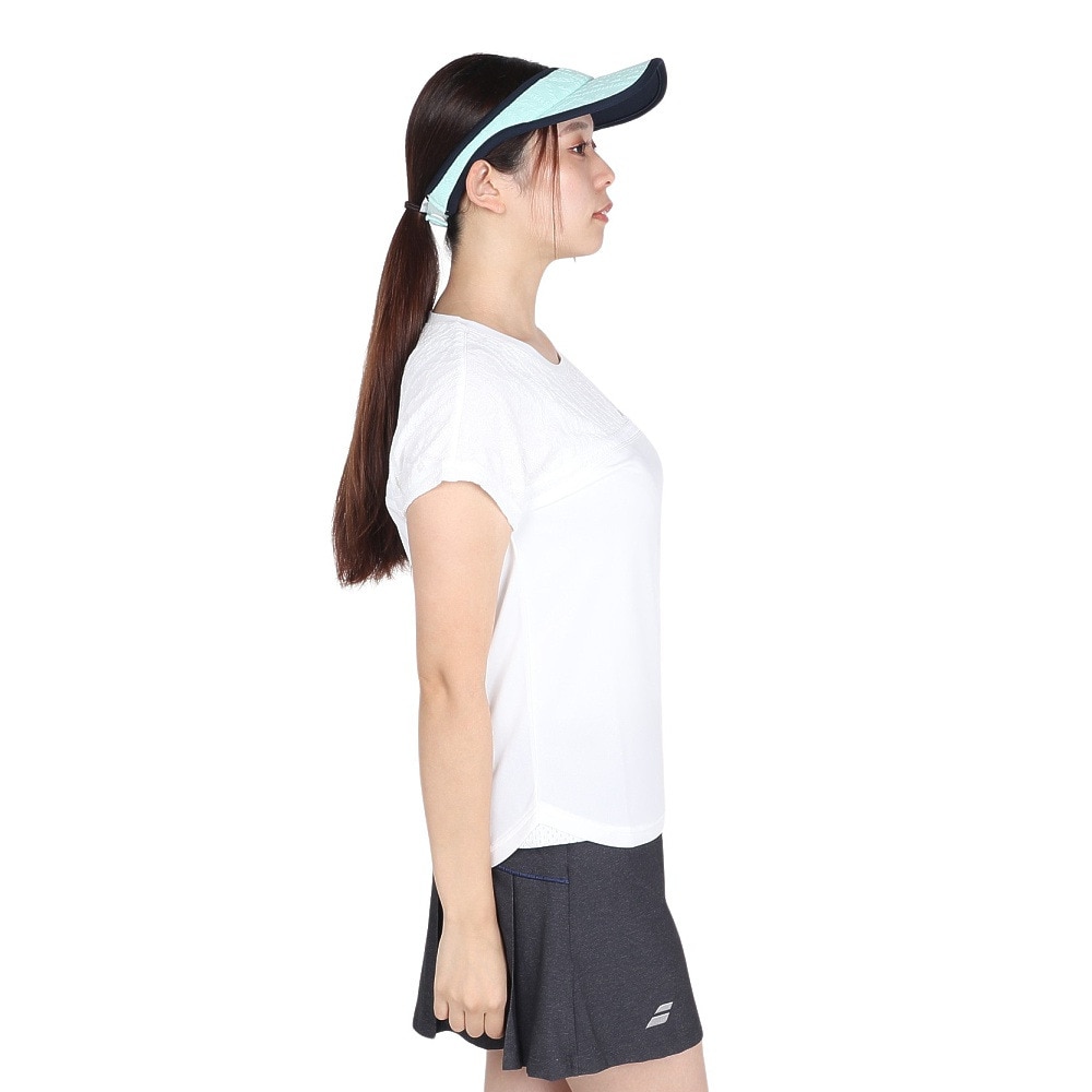 バボラ（BABOLAT）（レディース）テニスウェア PURE ショートスリーブシャツ 半袖 BWG4375-WH00