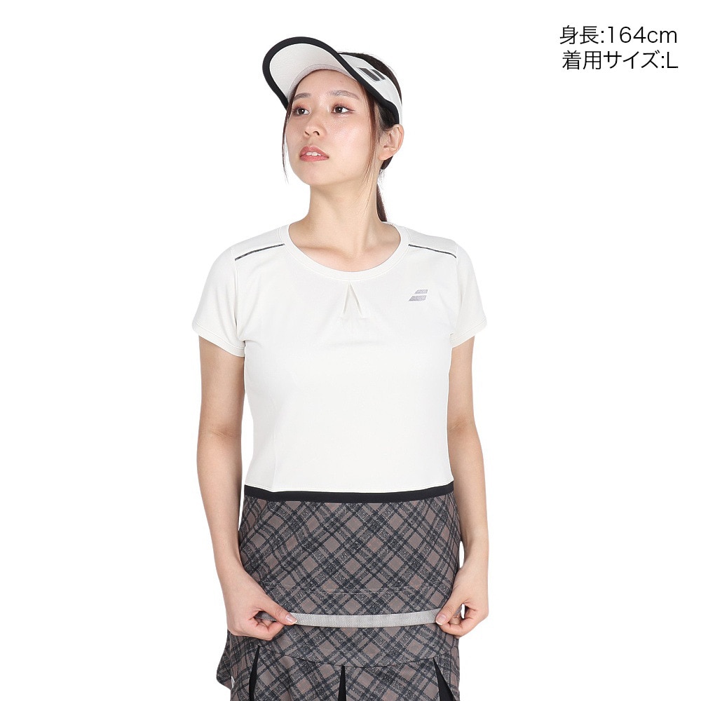 バボラ（BABOLAT）（レディース）テニスウェア レディース PURE 半袖シャツ ショートスリーブ BWG4378-BG00