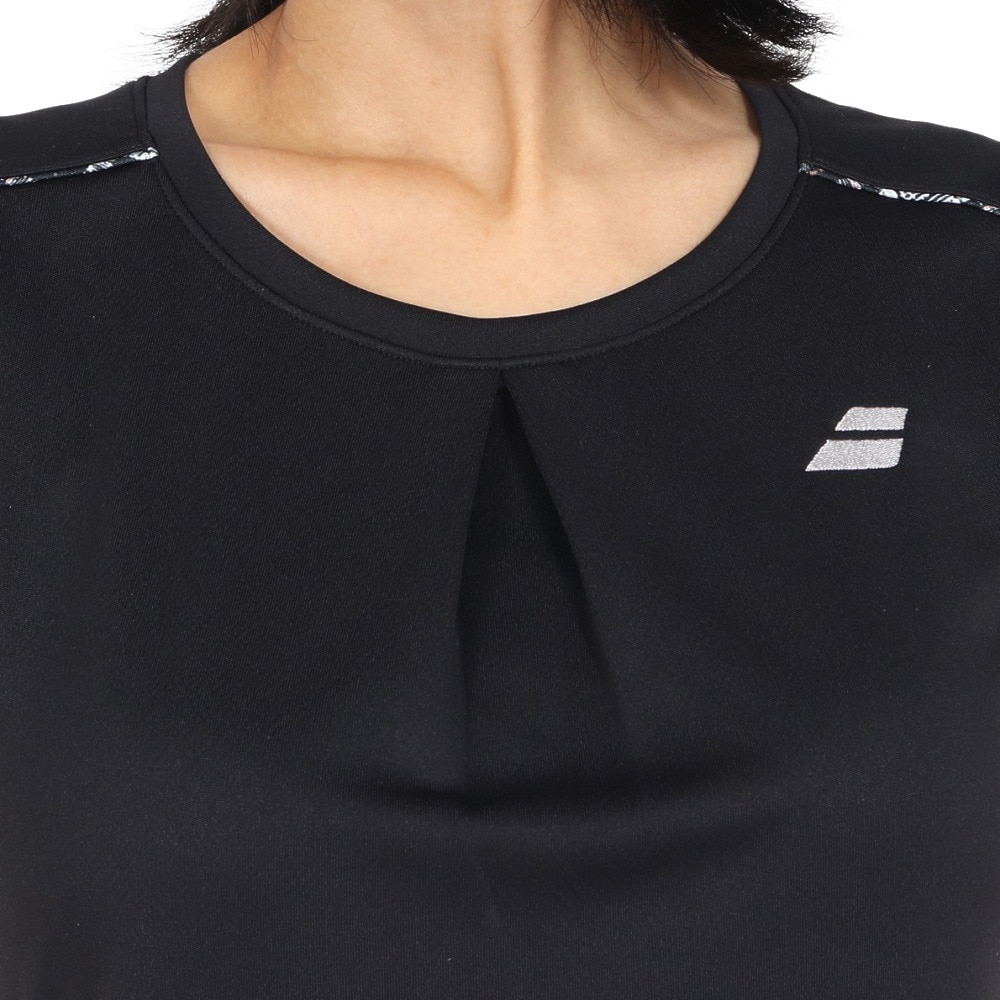 バボラ（BABOLAT）（レディース）テニスウェア レディース PURE 半袖Tシャツ ショートスリーブ BWG4378-BK00