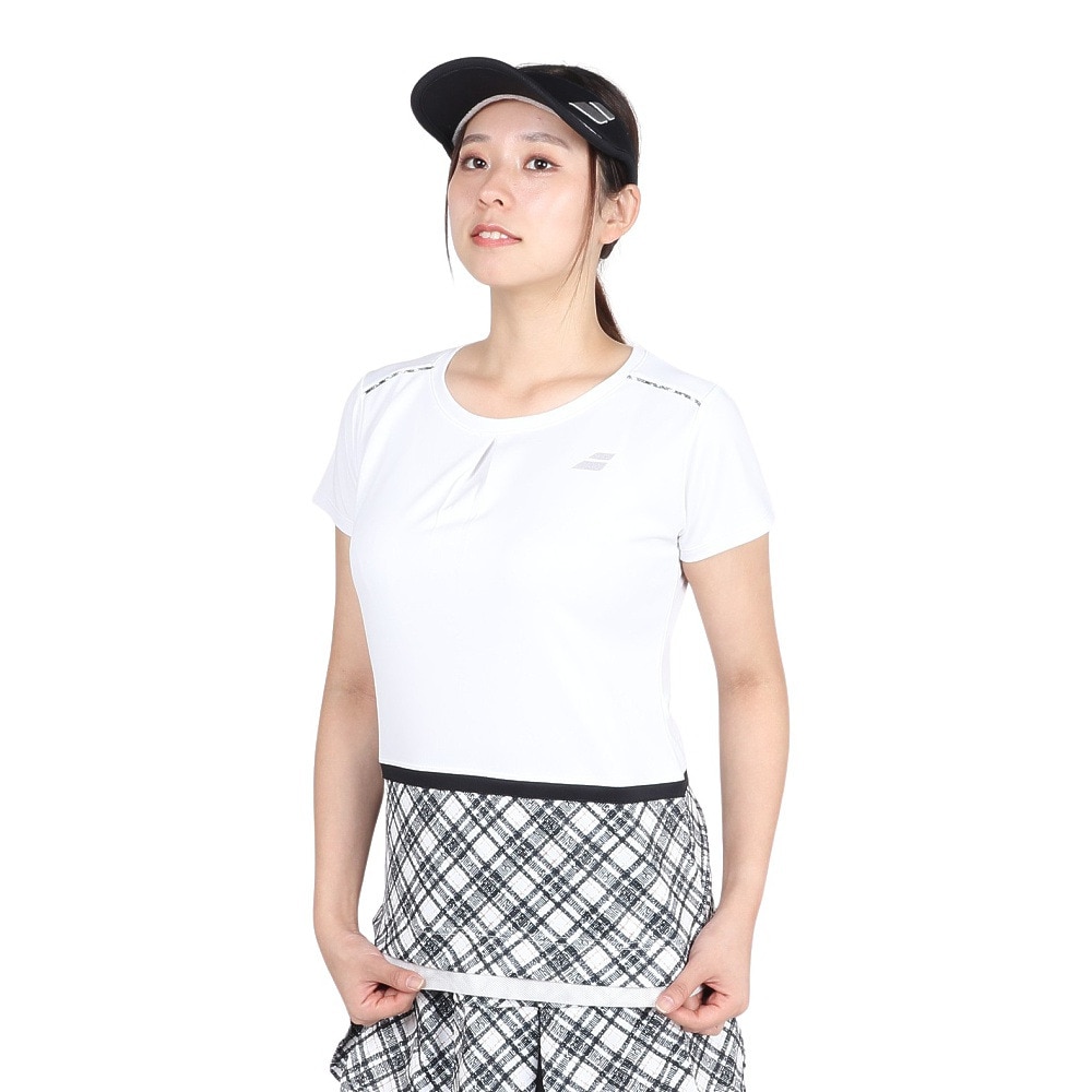 バボラ（BABOLAT）（レディース）テニスウェア レディース PURE 半袖シャツ ショートスリーブ BWG4378-WH00