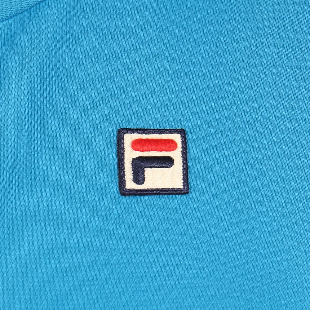 フィラ（FILA）（レディース）テニスウェア フェザープリント バックホールメッシュ 切替 ゲームシャツ VL2911-12A