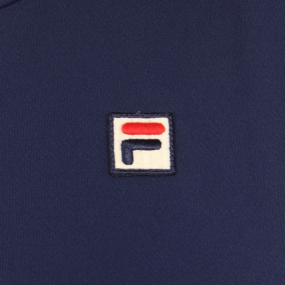 フィラ（FILA）（レディース）テニスウェア フェザープリント バックホールメッシュ 切替 ゲームシャツ VL2911-20
