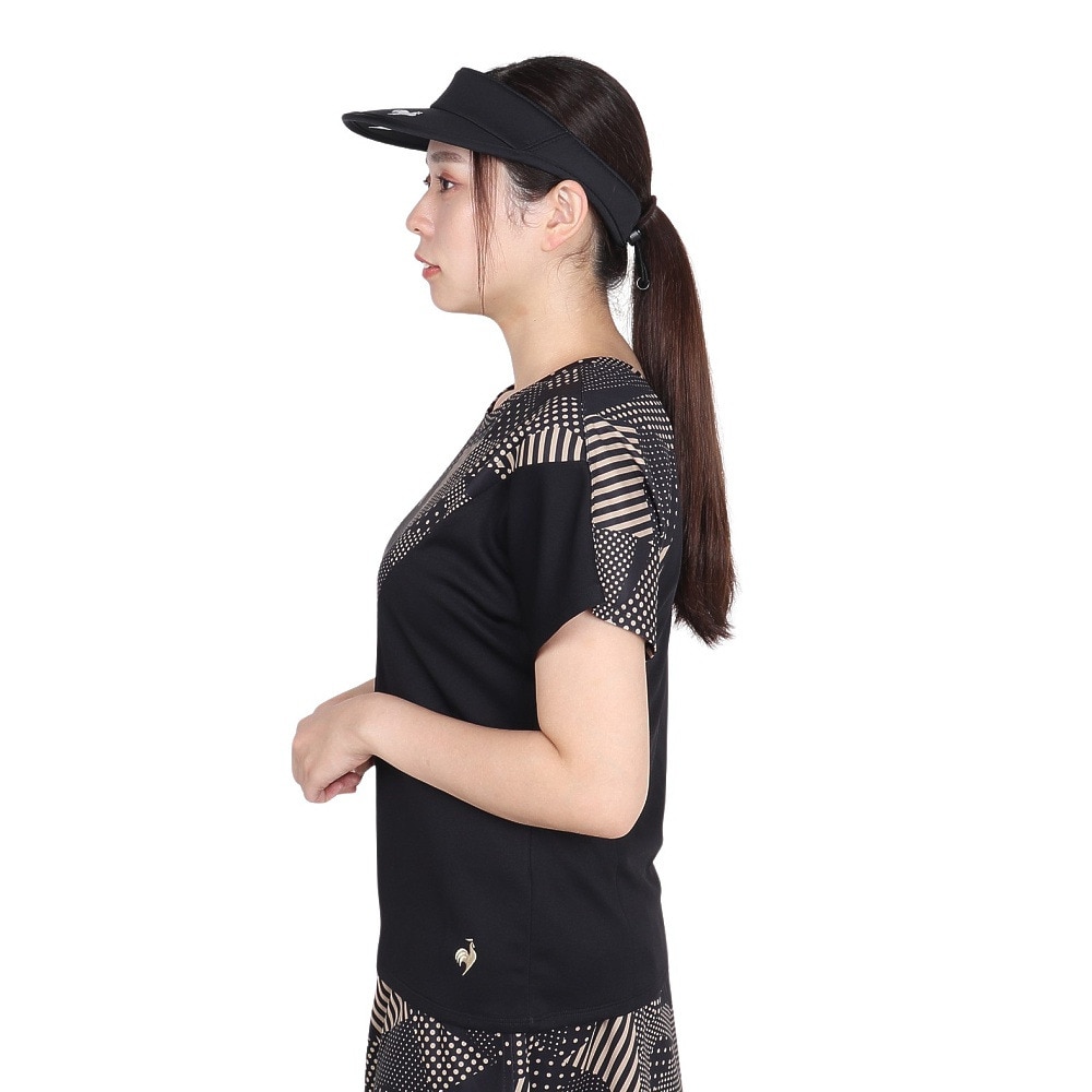 ルコックスポルティフ（lecoqsportif）（レディース）テニスウェア 2way ゲームシャツ LN4FHT20L BG00