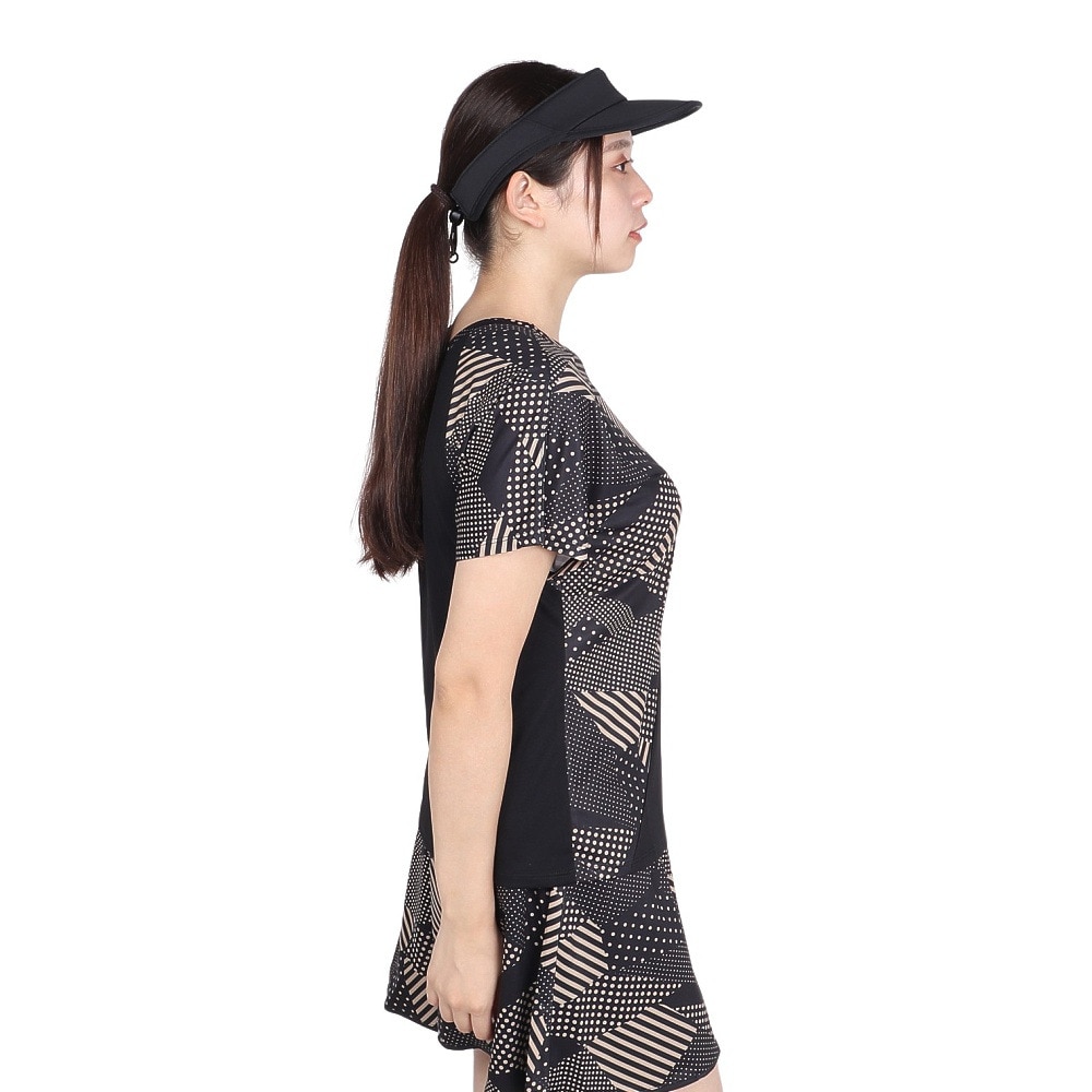 ルコックスポルティフ（lecoqsportif）（レディース）テニスウェア 2way ゲームシャツ LN4FHT20L BG00