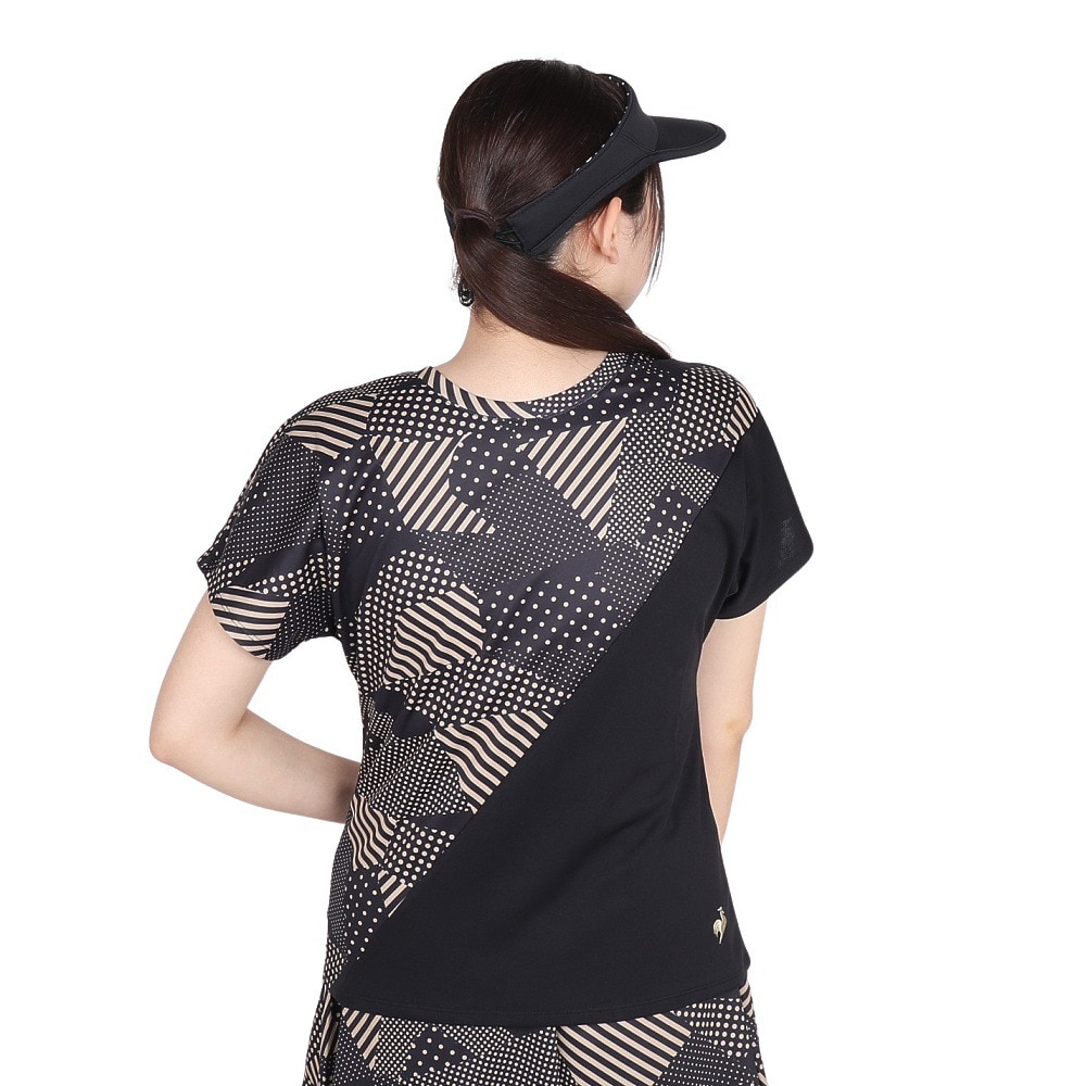 ルコックスポルティフ（lecoqsportif）（レディース）テニスウェア 2way ゲームシャツ LN4FHT20L BG00