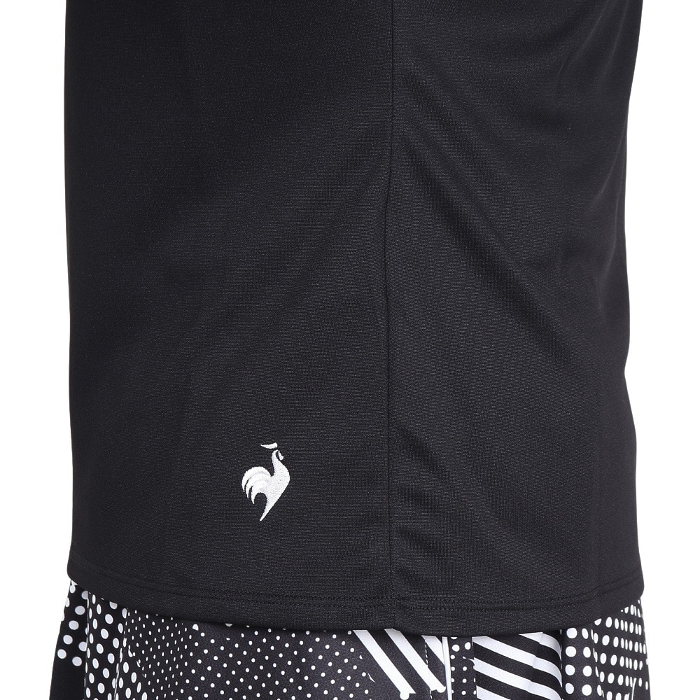 ルコックスポルティフ（lecoqsportif）（レディース）テニスウェア 2way ゲームシャツ LN4FHT20L BK00