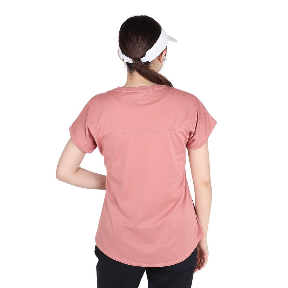 ルコックスポルティフ（lecoqsportif）（レディース）テニスウェア レディース プラクティス 半袖Tシャツ LN4FHT51L PK00