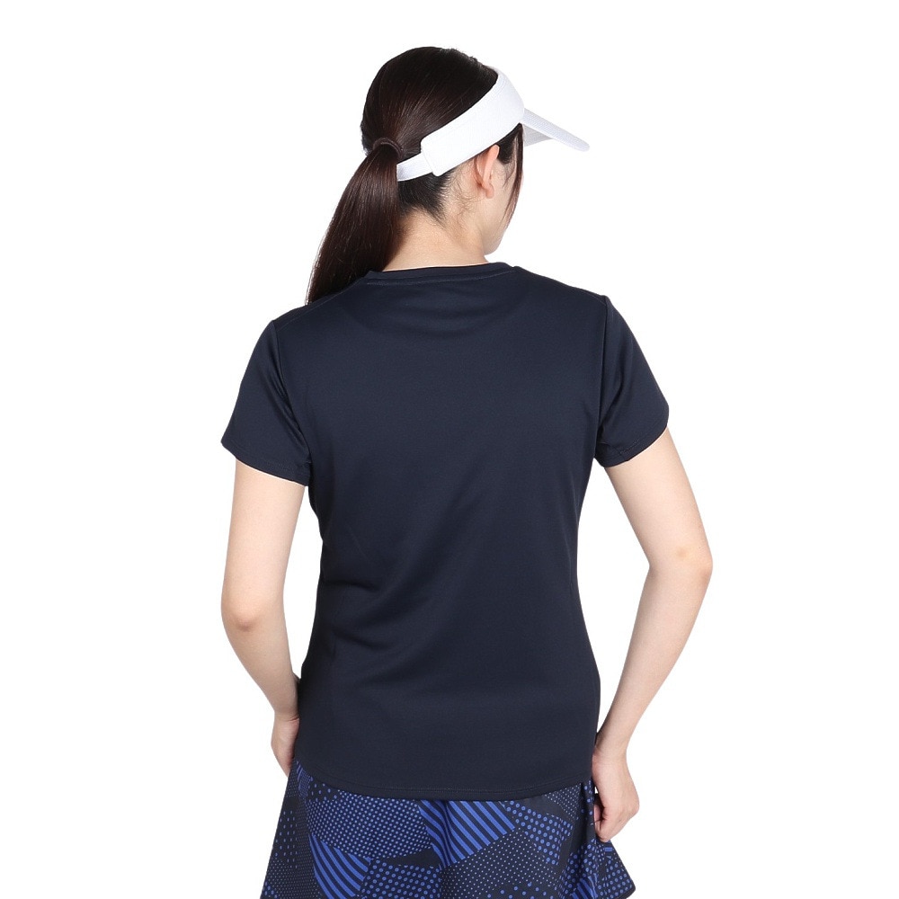 ルコックスポルティフ（lecoqsportif）（レディース）テニスウェア プラクティスシャツ LN4FHT52L NV00