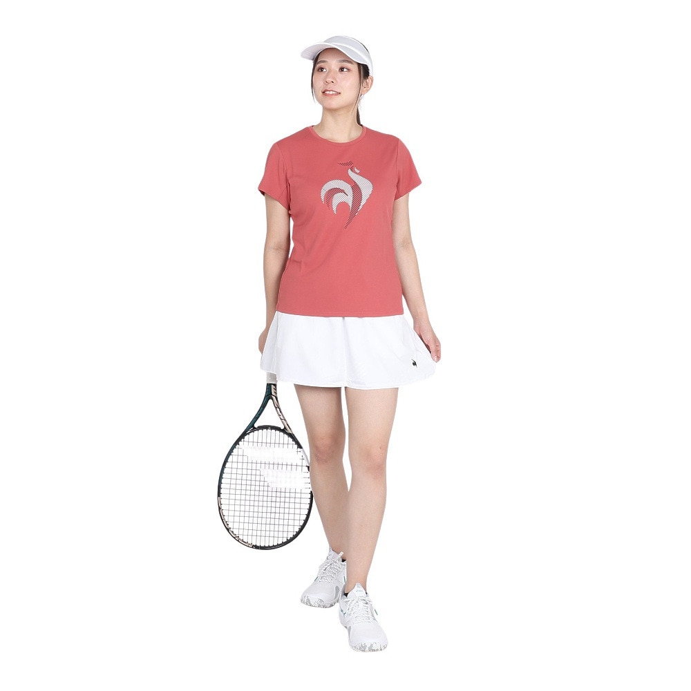 ルコックスポルティフ（lecoqsportif）（レディース）テニスウェア プラクティスシャツ LN4FHT52L PK00