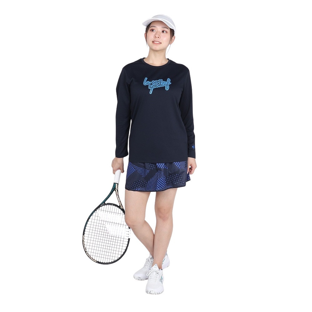 ルコックスポルティフ（lecoqsportif）（レディース）テニスウェア シンプルロゴ 長袖シャツ ロングスリーブ LN4FLT20L NV00