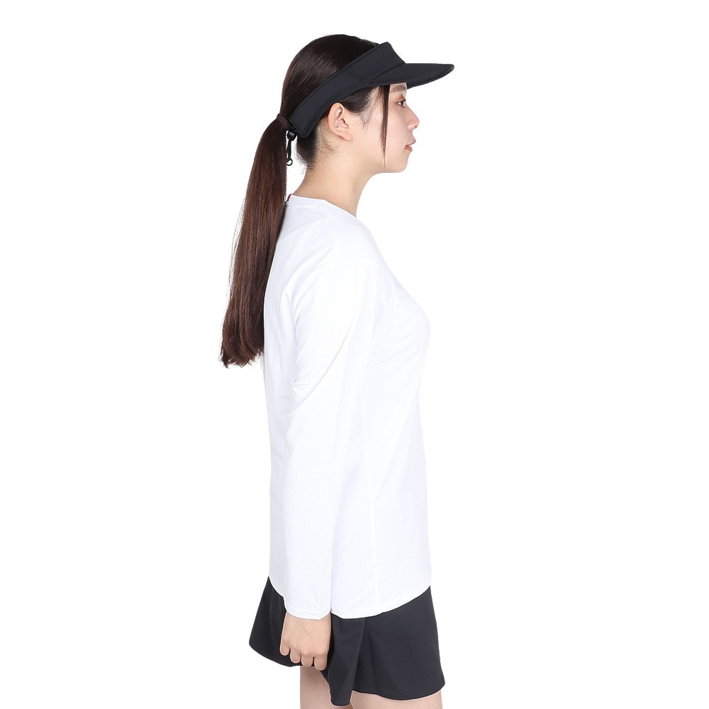 ルコックスポルティフ（lecoqsportif）（レディース）テニスウェア シンプルロゴ 長袖シャツ ロングスリーブ LN4FLT20L WH00
