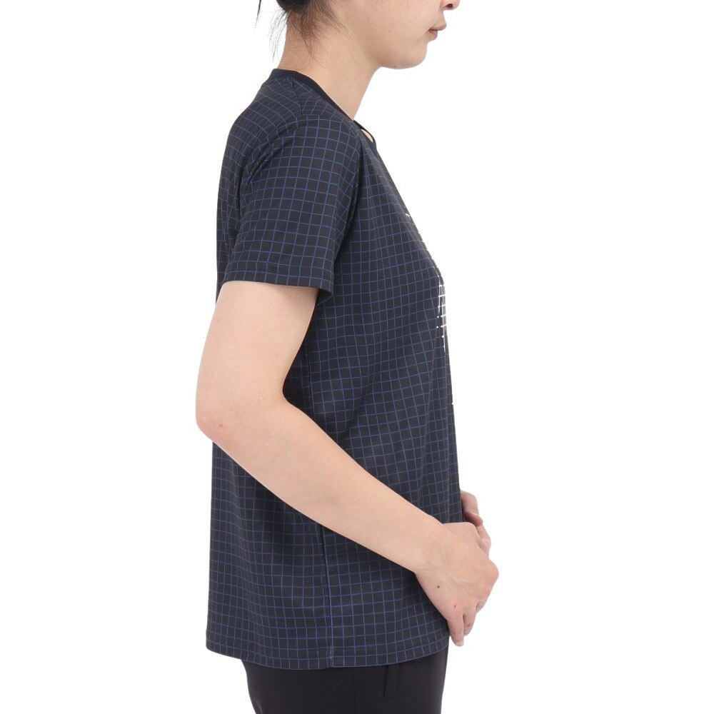 ルコックスポルティフ（lecoqsportif）（レディース）テニスウェア グラフィック半袖Tシャツ LT4FHT01L NV00