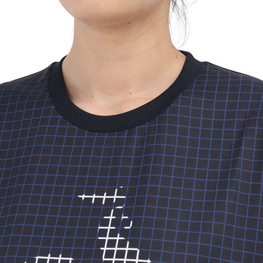 ルコックスポルティフ（lecoqsportif）（レディース）テニスウェア グラフィック半袖Tシャツ LT4FHT01L NV00