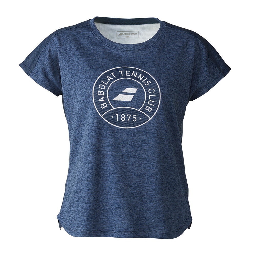 バボラ（BABOLAT）（レディース）テニスウェア レディース ピュア 半袖 Tシャツ BWP5526-NV