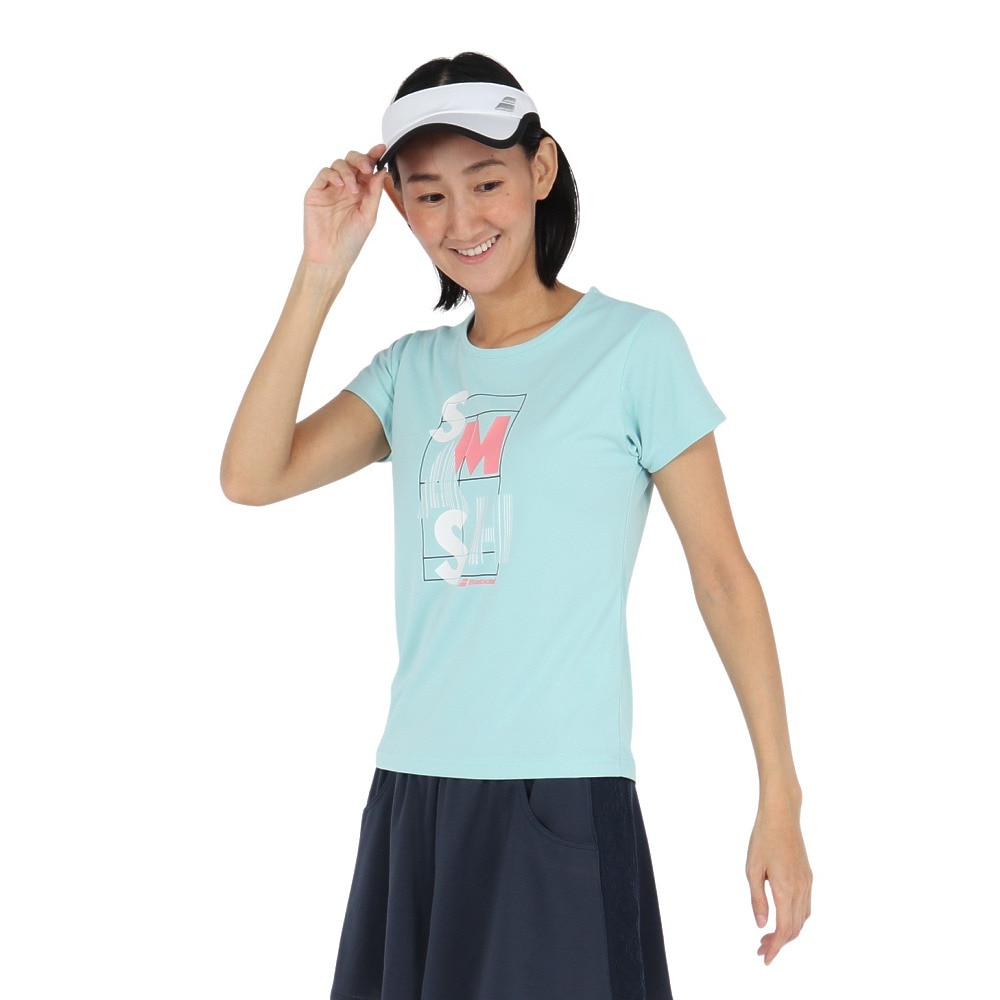 バボラ（BABOLAT）（レディース）テニスウェア PURE 半袖 シャツ BWP5529-GR