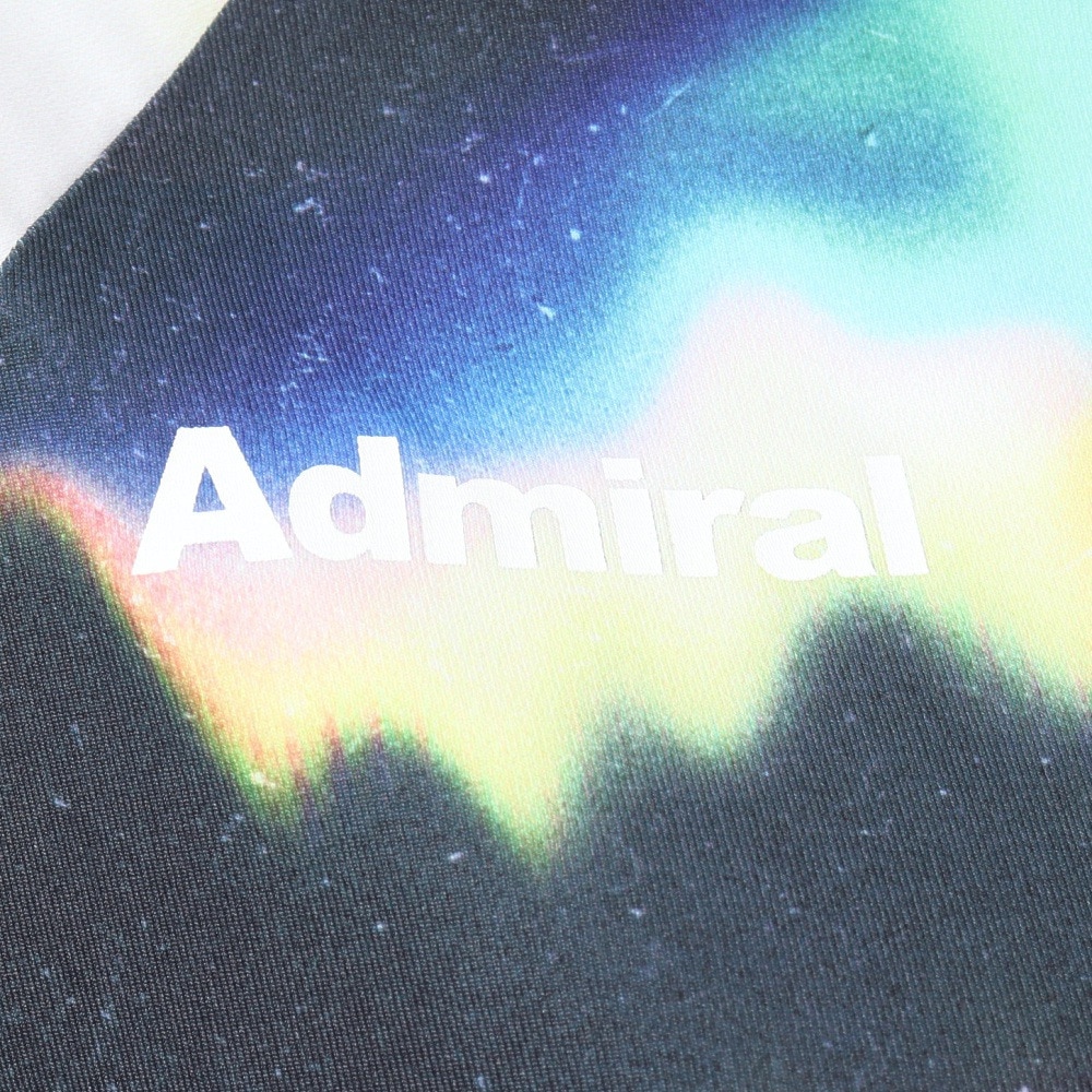アドミラル（Admiral）（レディース）テニスウェア アシンメトリースラッシュグラフィック Tシャツ ATLA430-BLK