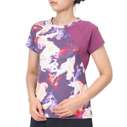 (レディース)テニスウェア アシンメトリースラッシュグラフィック Tシャツ ATLA430-PUR
