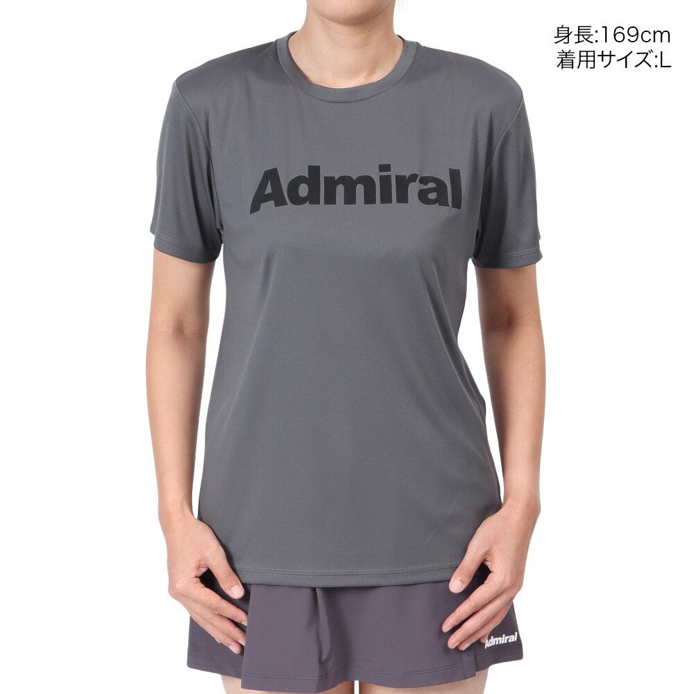 Admiral 新作未使用 レディスシャツ ATLA454 BLK Lサイズ みにくく