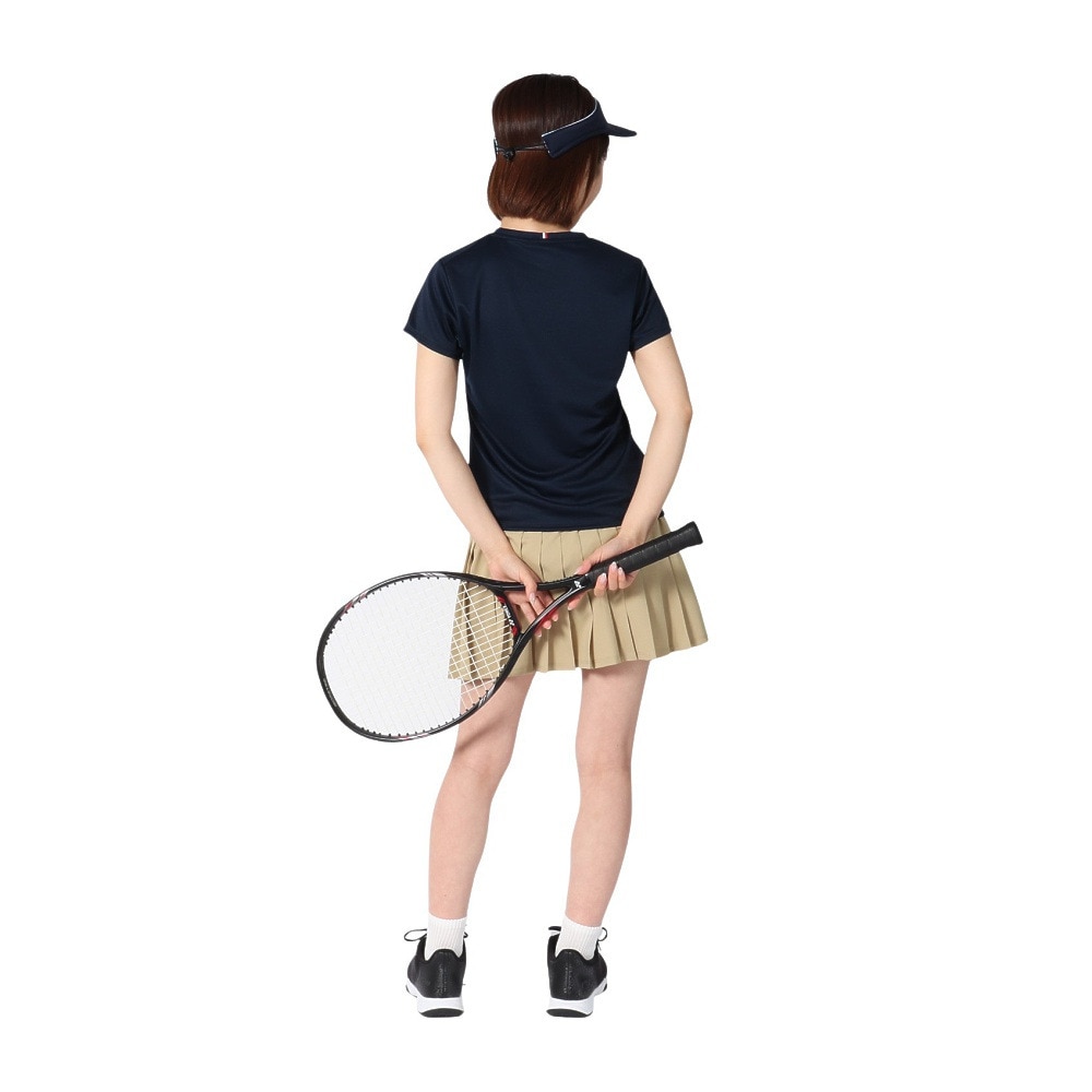 ルコックスポルティフ（lecoqsportif）（レディース）テニスウェア トリコロール プリント ゲームシャツ LN4FHT90L NV00
