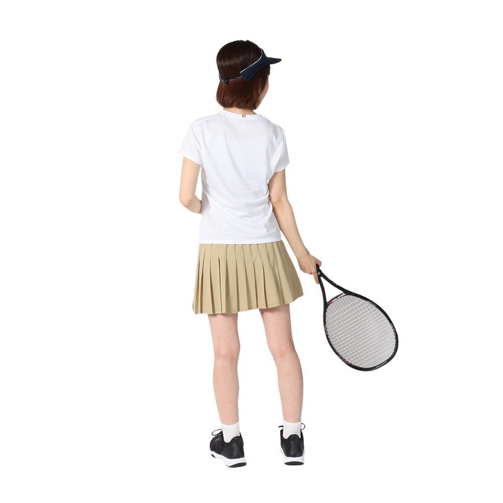 ルコックスポルティフ（lecoqsportif）（レディース）テニスウェア トリコロール プリント ゲームシャツ LN4FHT90L WH00