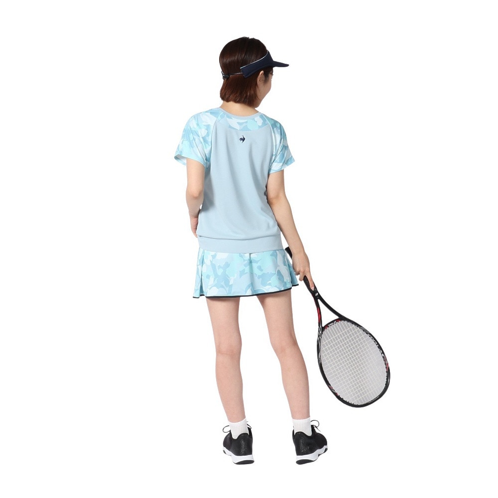 ルコックスポルティフ（lecoqsportif）（レディース）テニスウェア 2WAYゲームシャツ LN5SHT20L BL00