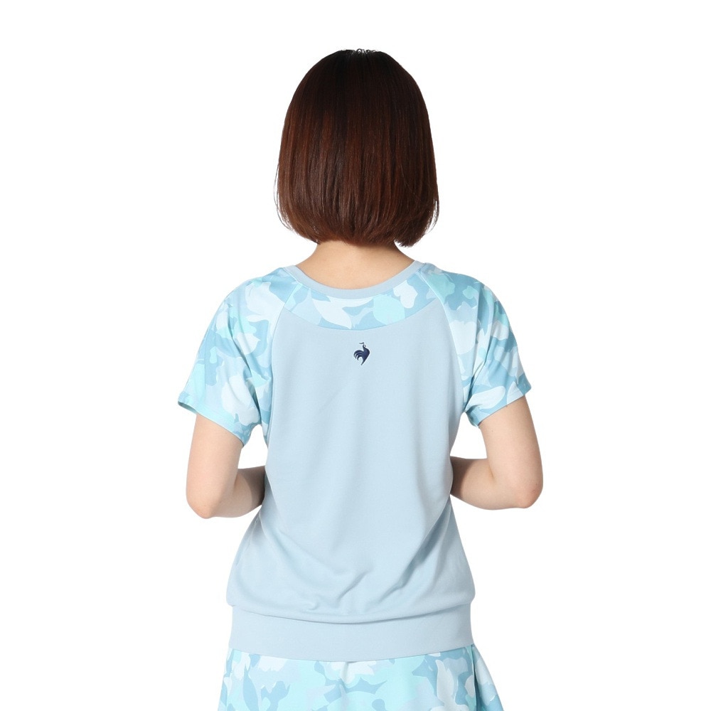 ルコックスポルティフ（lecoqsportif）（レディース）テニスウェア 2WAYゲームシャツ LN5SHT20L BL00