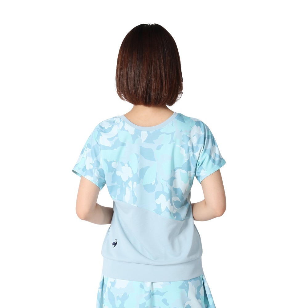 ルコックスポルティフ（lecoqsportif）（レディース）テニスウェア 2WAYゲームシャツ LN5SHT20L BL00