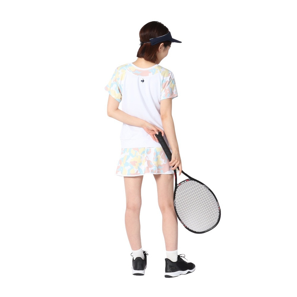 ルコックスポルティフ（lecoqsportif）（レディース）テニスウェア 2WAYゲームシャツ LN5SHT20L WH00