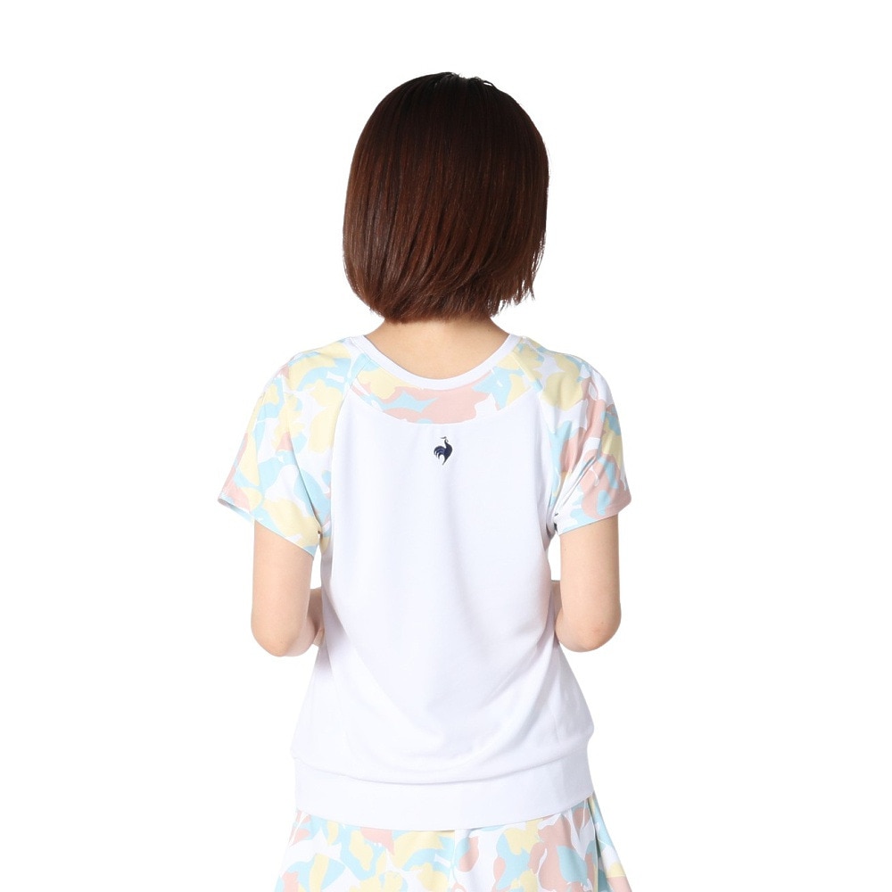 ルコックスポルティフ（lecoqsportif）（レディース）テニスウェア 2WAYゲームシャツ LN5SHT20L WH00