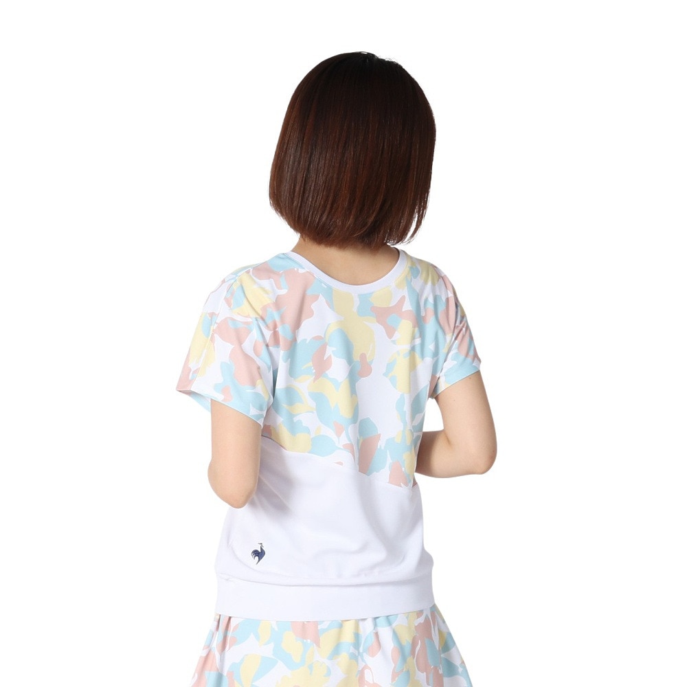 ルコックスポルティフ（lecoqsportif）（レディース）テニスウェア 2WAYゲームシャツ LN5SHT20L WH00