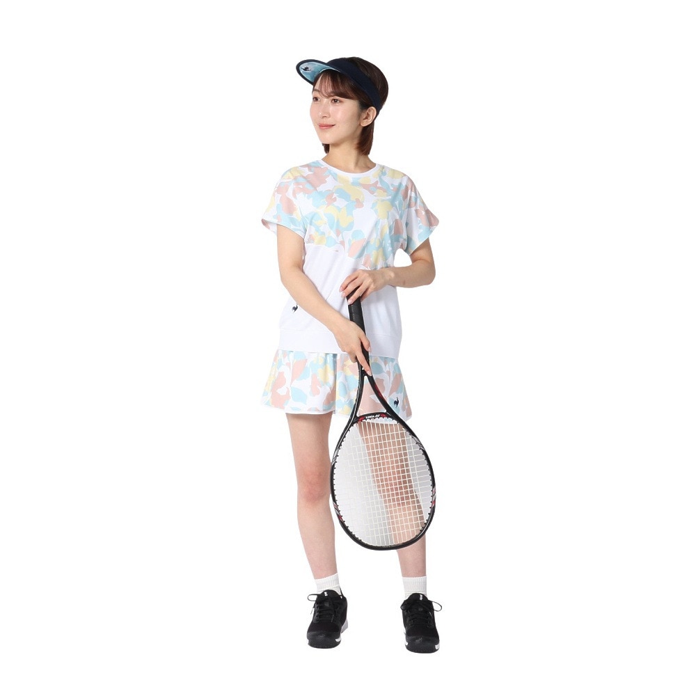 ルコックスポルティフ（lecoqsportif）（レディース）テニスウェア 2WAYゲームシャツ LN5SHT20L WH00
