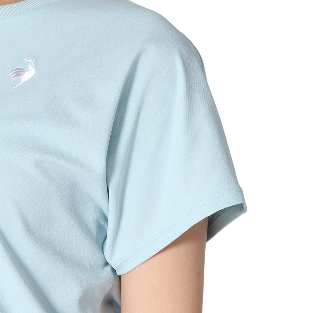 ルコックスポルティフ（lecoqsportif）（レディース）テニスウェア レディース 接触冷感グラフィックゲームシャツ LN5SHT50L BL00