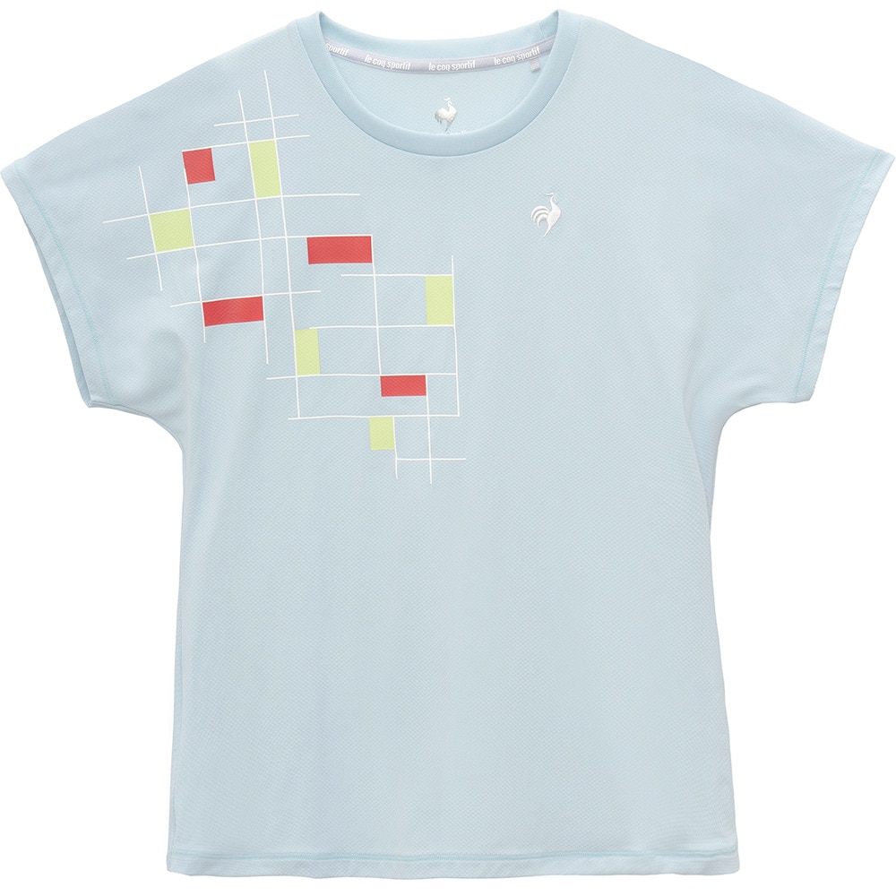 ルコックスポルティフ（lecoqsportif）（レディース）【新商品】テニスウェア レディース 接触冷感グラフィックゲームシャツ LN5SHT50L BL00