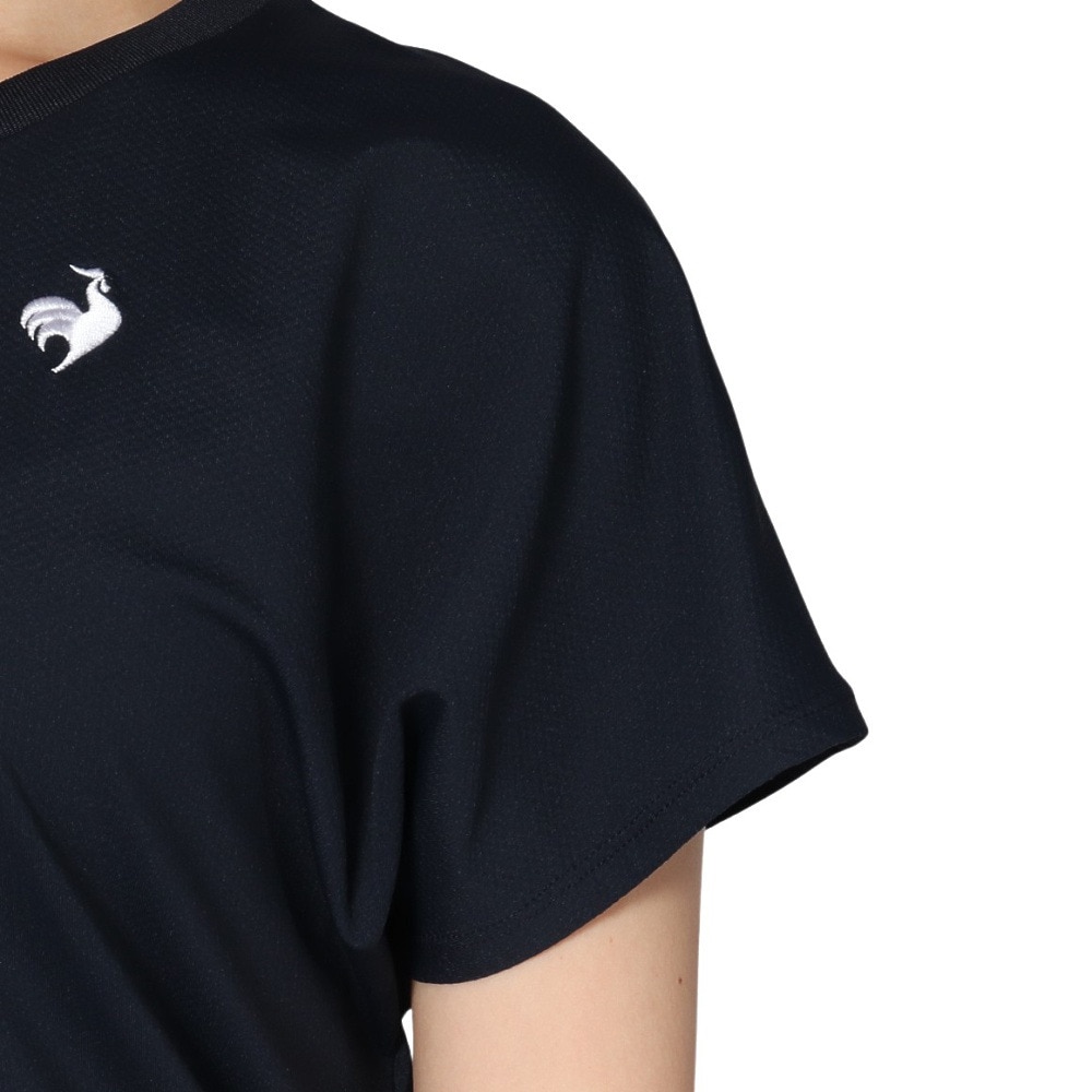 ルコックスポルティフ（lecoqsportif）（レディース）テニスウェア レディース 接触冷感グラフィックゲームシャツ LN5SHT50L NV00