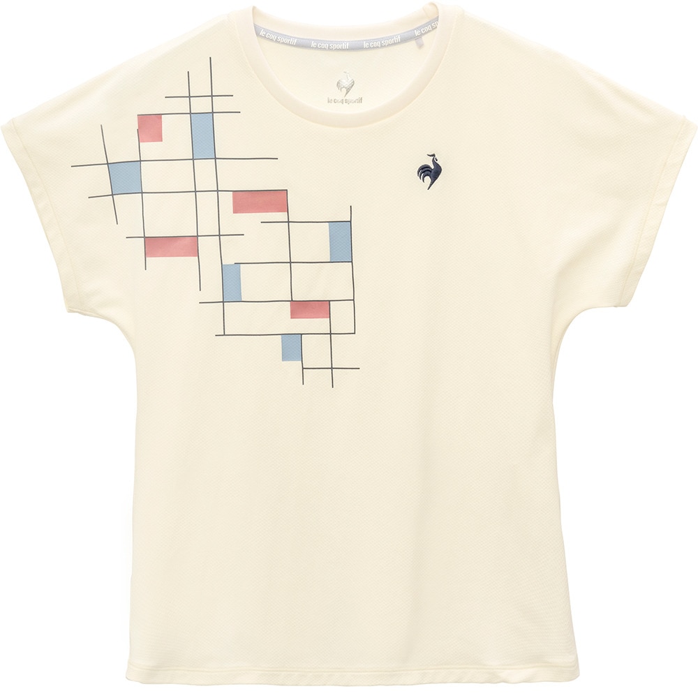 ルコックスポルティフ（lecoqsportif）（レディース）【新商品】テニスウェア レディース 接触冷感グラフィックゲームシャツ LN5SHT50L WH01