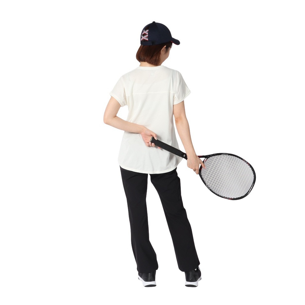 ルコックスポルティフ（lecoqsportif）（レディース）テニスウェア レディース 汗染み軽減プラクティスシャツ LN5SHT52L WH01