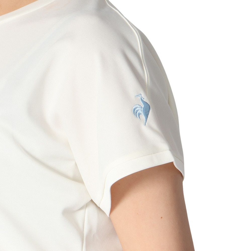 ルコックスポルティフ（lecoqsportif）（レディース）テニスウェア レディース 汗染み軽減プラクティスシャツ LN5SHT52L WH01