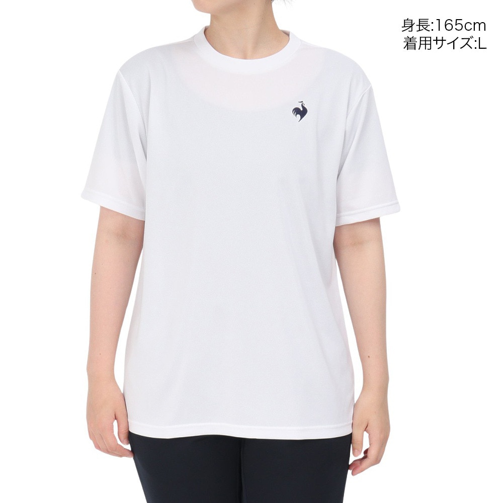 ルコックスポルティフ（lecoqsportif）（メンズ）テニスウェア エコペットショートスリーブシャツ LT5SHTZ1M WH00